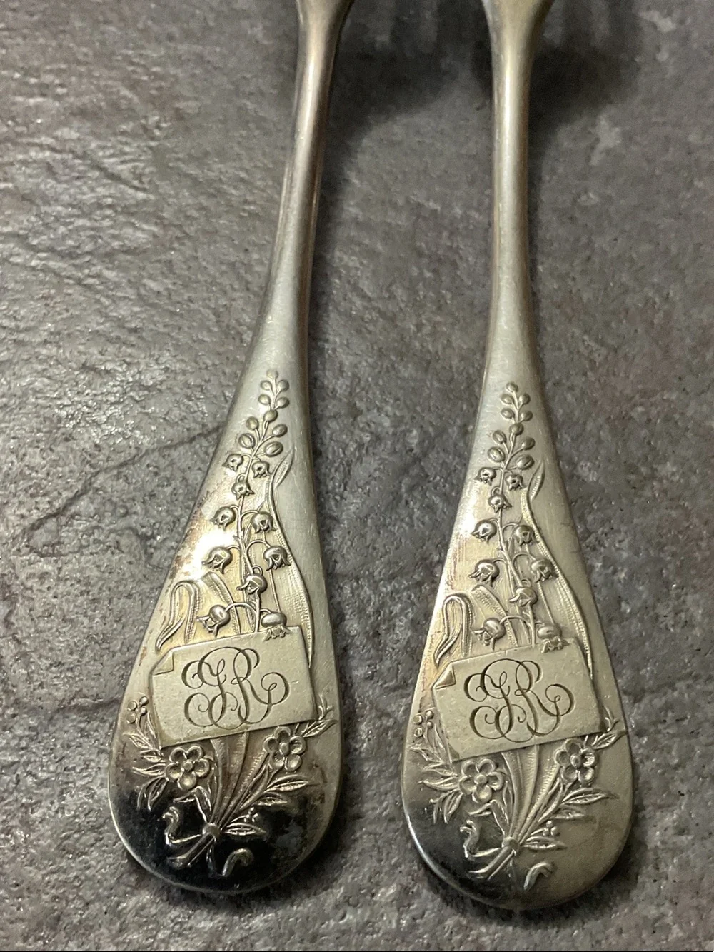 Vintage Silver Tone Dinner Forks - Set of 2